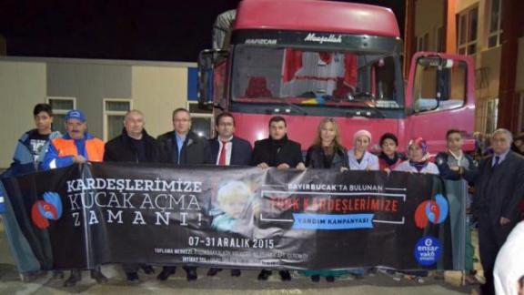 İlçemiz Okulları ´Bayır Bucak Türkmenlerine Yardım´ Kampanyasına Katıldılar...