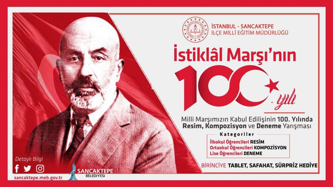 İstiklal Marşı'nın Kabulünün 100. Yılı ve Mehmet Akif Ersoy'u Anma Günü Resim, Kompozisyon ve Deneme Yarışması