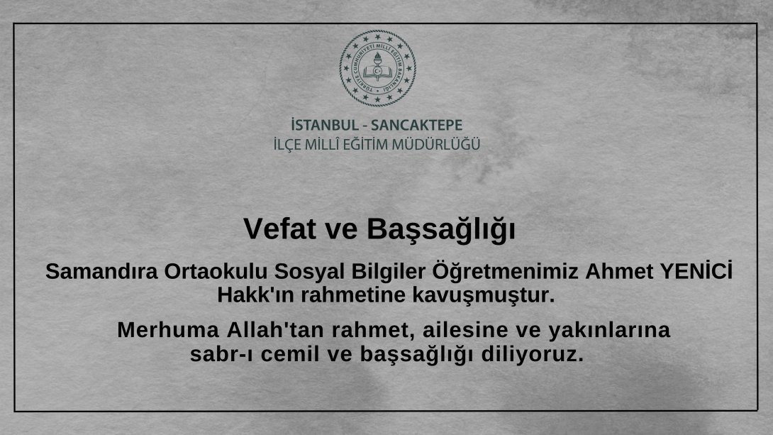 Vefat ve Başsağlığı