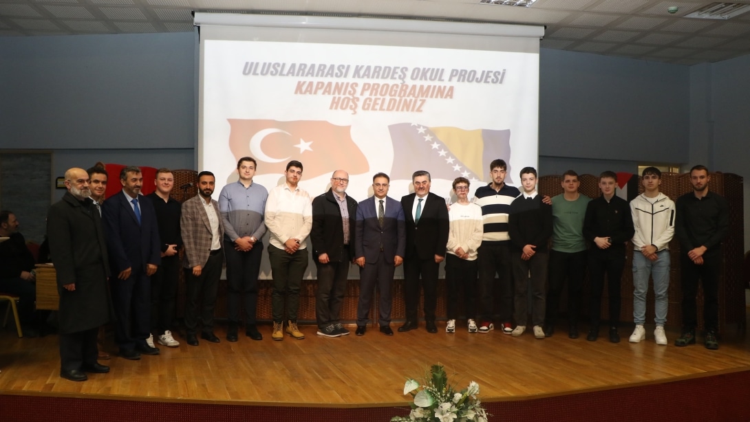 Uluslararası Kardeş Okul Projesi Kapanış Programı Düzenlendi.