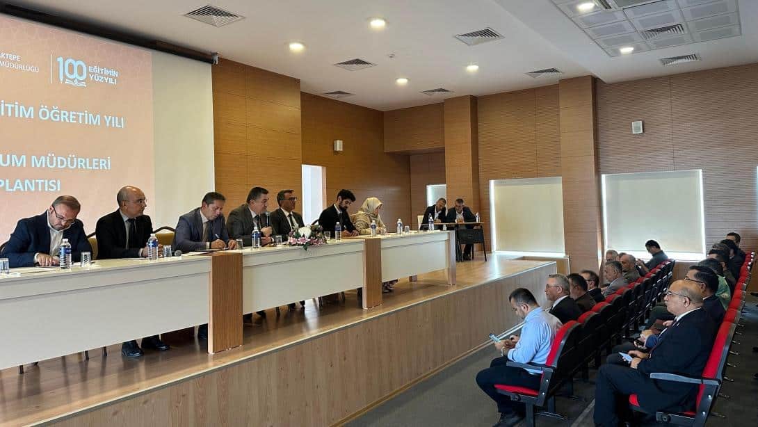 2025-2026 EĞİTİM ÖĞRETİM YILI EYLÜL AYI OKUL/KURUM MÜDÜRLERİ TOPLANTISI