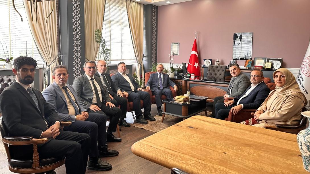 MİLLETVEKİLİMİZ SN. İSMAİL ERDEM VE AK PARTİ İLÇE BAŞKANI FEYZULLAH TORLAK'TAN MİLLÎ EĞİTİM MÜDÜRÜMÜZ SADIK ASLAN'A ZİYARET